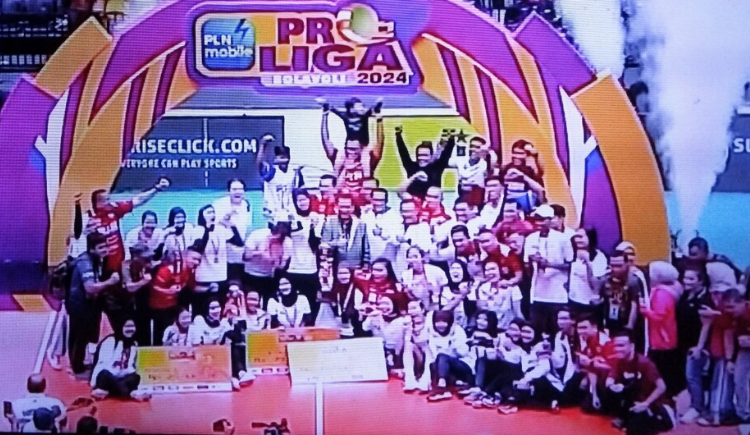 Jakarta BIN meraih gelar juara Proliga 2024 sektor putri dengan mengalahkan Electric PLN dengan skor 3-2 pada laga final